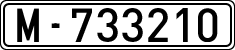 License plates of Spain, 1900 year series
