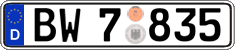 German license plate, Authorities and federal agencies
