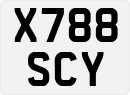 License plate of the United Kingdom, 1983 year system