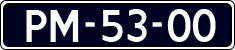 License plate of the Netherlands, Imported oldtimers (cars)