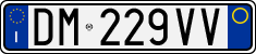 License plate of Italy, Cars (1994 year series)