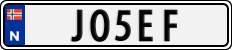 License plate of Norway, Vanity Plates