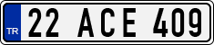 License plate of Turkey, Regular plates