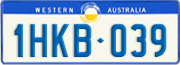 Western Australia, Regular plates