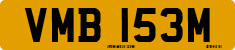 License plate of the United Kingdom, 1963 year system