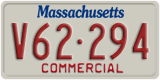 Massachusetts, Commercial vehicles (X12-345)