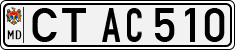License plate of Moldova, Cars (1992)