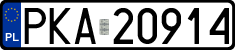 License plates of Poland, Regular car plates