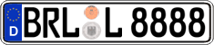 German license plate, Regular plates