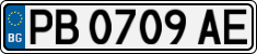 License plate of Bulgaria, Cars