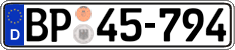 German license plate, Authorities and federal agencies