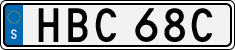 License plate of Sweden, Regular plates