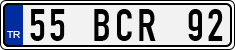 License plate of Turkey, Regular plates