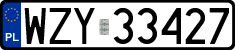 License plates of Poland, Regular car plates