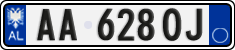 License plate of Albania, Cars (2011)