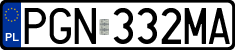 License plates of Poland, Regular car plates