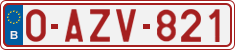 License plate of Belgium, Regular plates (2010)