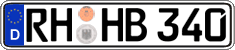 German license plate, Regular plates