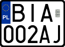 License plates of Poland, Regular car plates