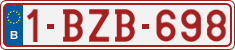 License plate of Belgium, Regular plates (2010)