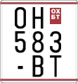 License plate of North Macedonia, Regular plates (1993)