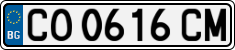 License plate of Bulgaria, Cars