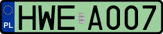 License plates of Poland, Authorities