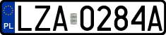 License plates of Poland, Regular car plates