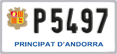 License plate of Andorra, Motorcycles (A 1234)