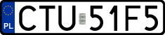 License plates of Poland, Regular car plates