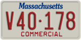 Massachusetts, Commercial vehicles (X12-345)