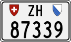 License plate of Switzerland, Cars