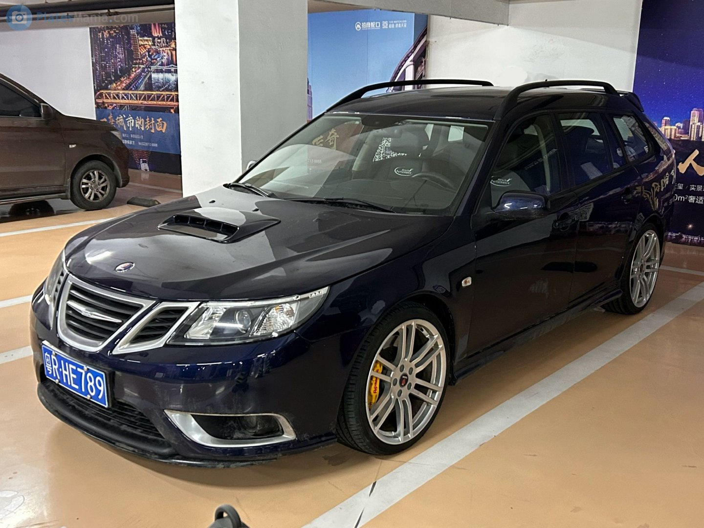 粤R·HE789, SAAB 9-3 2nd gen SportCombi Wagon (YS3F), facelift, 2007–2012