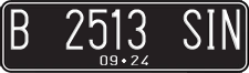 License plate of Indonesia, Regular plates
