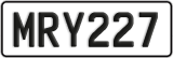 License plate of New Zealand, ABC1(23)