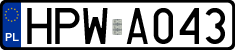 License plates of Poland, Authorities