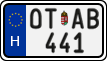 license plates of Hungary, Oldtimers (2022)