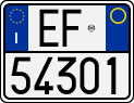 License plate of Italy, Motorcycles (1994 year series)