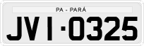 License plate of Brazil, Private owners (1990)