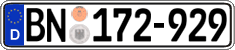 German license plate, Diplomatic