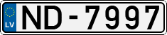 License plate of Latvia, Regular car plates
