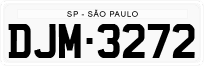 License plate of Brazil, Authorities (1990)