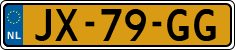 License plate of the Netherlands, Cars