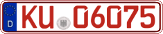 German license plate, Red license plates