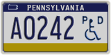 Pennsylvania, Vehicles for disabled persons