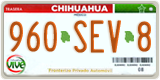 Chihuahua, Border zone (000-AAA-0)