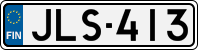 License plate of Finland, Cars