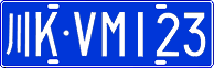 License plate of China, Cars