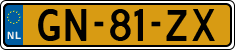 License plate of the Netherlands, Cars