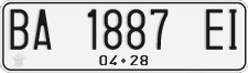 License plate of Indonesia, Regular plates